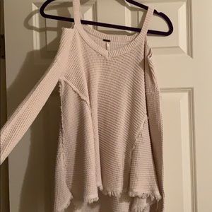 Free People Open Shoulder Sweater